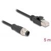 Delock 80811 RJ45 / M 12 síťové kabely, propojovací kabely CAT 5e S/FTP 5.00 m černá 1 ks