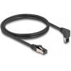 Delock 80394 RJ45 síťové kabely, propojovací kabely CAT 8.1 S/FTP 1.00 m černá 1 ks
