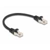 Delock 80185 RJ50 síťové kabely, propojovací kabely Kabel S/FTP 0.25 m černá 1 ks
