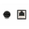 Delock 60067 RJ45 / M 12 Síťový adaptér S/FTP 0.50 m černá 1 ks