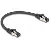 Delock 80566 RJ45 síťové kabely, propojovací kabely CAT 8.1 S/FTP 0.25 m černá 1 ks