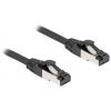 Delock 80566 RJ45 síťové kabely, propojovací kabely CAT 8.1 S/FTP 0.25 m černá 1 ks