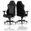 Noblechairs noblechairs HERO Gaming Stuhl - schwarz/platinweiß herní židle černá
