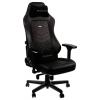 Noblechairs noblechairs HERO Echtleder Gaming Stuhl - schwarz/schwarz herní židle černá
