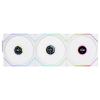 Lian Li Lian Li UNI FAN TL Wireless LCD Lüfter, ARGB, PWM, 3er-Pack inkl. Controller PC větrák s krytem bílá (š x v x h) 120 x 28 x 124 mm