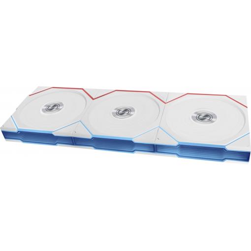 Lian Li Lian Li UNI FAN TL Wireless Lüfter, ARGB, PWM, 3er-Pack - 120 mm, weiß PC větrák s krytem bílá (š x v x h) 120 x 28 x 124 mm