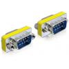 Delock 65009 VGA adaptér [1x D-SUB zástrčka 9pólová - 1x D-SUB zástrčka 9pólová] stříbrná Šroubové spojení 9 m