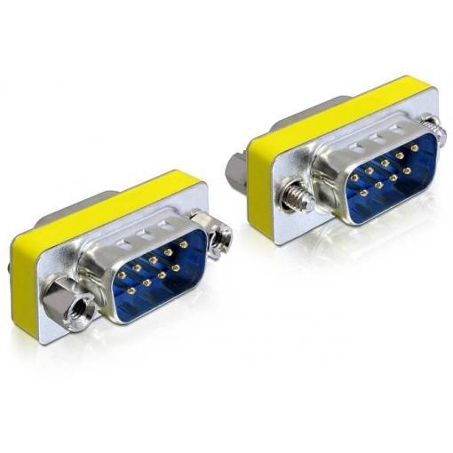 Delock 65009 VGA adaptér [1x D-SUB zástrčka 9pólová - 1x D-SUB zástrčka 9pólová] stříbrná Šroubové spojení 9 m