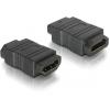 Delock 65049 HDMI adaptér [1x HDMI zásuvka - 1x HDMI zásuvka] černá 0 mm