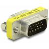 Delock 65010 VGA adaptér [1x D-SUB zástrčka 15pólová - 1x D-SUB zástrčka 15pólová] stříbrná 0 mm
