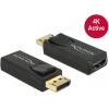 Delock 65573 DisplayPort / HDMI adaptér [1x zástrčka DisplayPort - 1x HDMI zásuvka] černá 0 mm