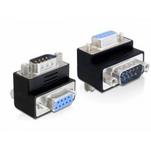 Delock 65267 sériový adaptér [1x D-SUB zástrčka 9pólová - 1x D-SUB zásuvka 9pólová] černá 0 mm
