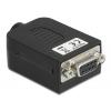 Delock 66265 VGA adaptér [1x D-SUB zásuvka 9pólová - 1x zásuvka] černá 0 mm