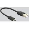 Delock 62784 HDMI / micro USB B adaptér [1x HDMI zástrčka - 1x HDMI zásuvka, micro USB zásuvka ] černá 0 mm