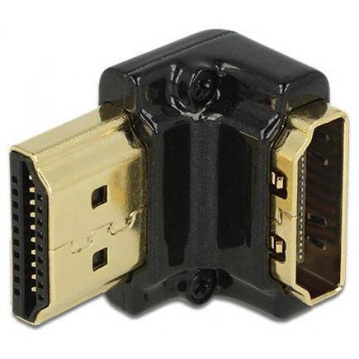 Delock 65662 HDMI adaptér [1x HDMI zásuvka - 1x HDMI zástrčka] černá 0 mm