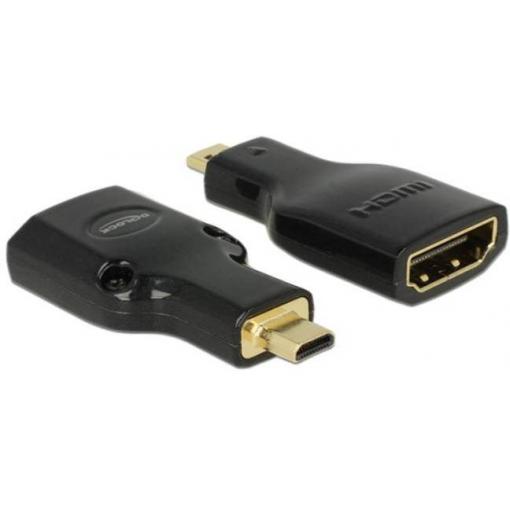 Delock 65664 HDMI adaptér [1x Mini HDMI™ - 1x HDMI zásuvka] černá 0 mm