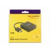 Delock 63276 HDMI adaptér [1x HDMI zástrčka - 1x HDMI zásuvka] černá 0 mm