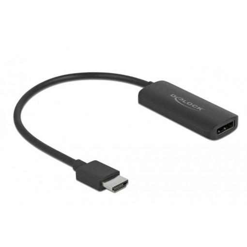 Delock 63206 HDMI / micro USB B / DisplayPort adaptér [1x HDMI zástrčka - 1x zásuvka DisplayPort, Micro USB] černá 0.24 m