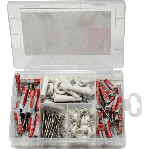 Fischer 577062 easyDIY EasyHook Box s výběrem hmoždinek 113 ks