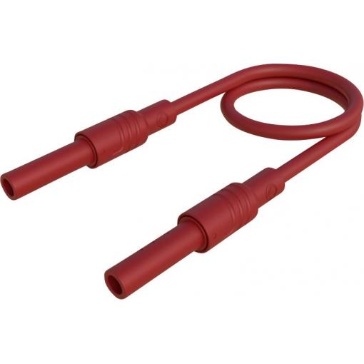 Hirschmann Test & Measurement MAL S BB 50/2,5 rt měřicí kabel zásuvka zásuvka 50 cm červená 1 ks