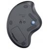 Logitech ERGO M575S myš, přenos Bluetooth®, 5 tlačítko, 2000 dpi, grafit, modrá (metalíza)