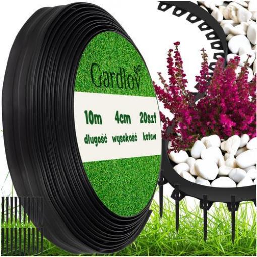Zahradní plastový obrubník Gardlov 40 mm, 10 m s kolíky
