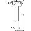 Bosch Accessories 2608901845 Forstnerův vrták, čelní fréza 15 mm 1 ks