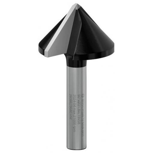 Bosch Accessories 2608629680 drážkovací fréza, tvrdokov, Délka 60 mm, Vnější Ø 31.800 mm, Pracovní délka 19 mm, Ø hřídele 8 mm