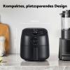 aeco Cube horkovzdušná fritéza 2 l 1 150 W funkce časovače, bez BPA, nepřilnavý povlak černá