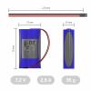 Ansmann 2S1P Akkupack 2x 18650 Kabel Li-Ion 7.2V 2600mAh Akupack 2 x Li-Ion 7.2 V 2600 mAh