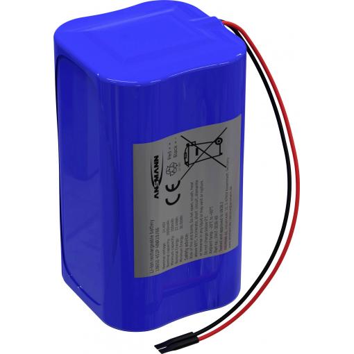 Ansmann 4S1P Akkupack 4x 18650 Kabel Li-Ion 14.4V 2600mAh Block Akupack 4 x Li-Ion 14.4 V 2600 mAh