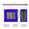 Ansmann 4S2P Akkupack 8x 18650 Kabel Li-Ion 14.4V 6700mAh Akupack 8 x Li-Ion 14.54 V 6700 mAh