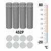 Ansmann 4S2P Akkupack 8x 18650 Kabel Li-Ion 14.4V 6700mAh Akupack 8 x Li-Ion 14.54 V 6700 mAh