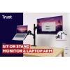Trust rameno na monitory MARA MONITOR AND LAPTOP ARM 1 Displej: (s) 81,3 cm (32) nastavitelná výška