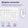 Trust ODY II WL KEYBOARD & MOUSE bezdrátový, USB sada klávesnice a myše s číselnou klávesnicí německá, QWERTZ bílá