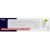 Trust ODY II WL KEYBOARD & MOUSE bezdrátový, USB sada klávesnice a myše s číselnou klávesnicí německá, QWERTZ bílá