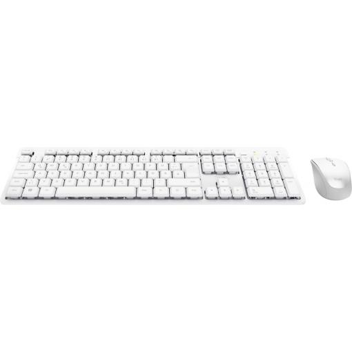 Trust ODY II WL KEYBOARD & MOUSE bezdrátový, USB sada klávesnice a myše s číselnou klávesnicí německá, QWERTZ bílá