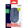 Trust YVI+ MULTI-DEVICE WIRELESS MOUSE BLUE myš, přenos bezdrátový, Bluetooth®, USB, modrá