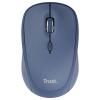 Trust YVI+ MULTI-DEVICE WIRELESS MOUSE BLUE myš, přenos bezdrátový, Bluetooth®, USB, modrá