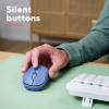 Trust YVI+ MULTI-DEVICE WIRELESS MOUSE BLUE myš, přenos bezdrátový, Bluetooth®, USB, modrá
