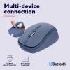 Trust YVI+ MULTI-DEVICE WIRELESS MOUSE BLUE myš, přenos bezdrátový, Bluetooth®, USB, modrá