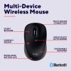 Trust YVI+ MULTI-DEVICE WIRELESS MOUSE BLACK myš, přenos bezdrátový, Bluetooth®, USB, 3 tlačítko, černá