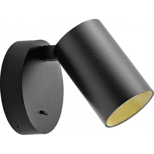 Deko Light Can Tilt rund, 1x 7,5 W GU10, Schwarz 341334 Nástěnné svítidlo GU10 7.5 W černá