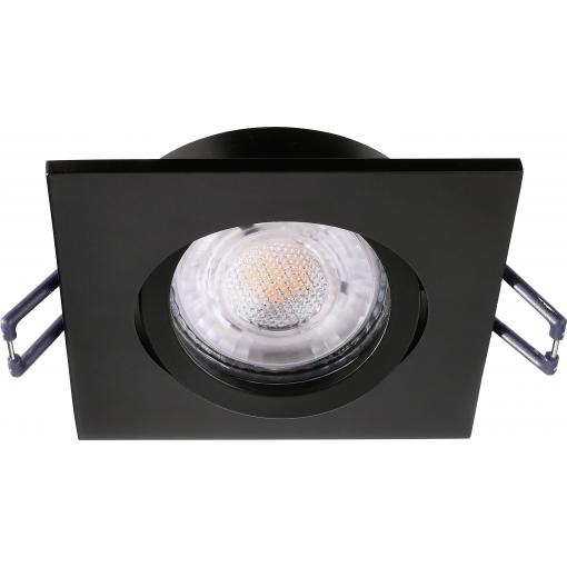 Deko Light Samsola, eckig, Schwarz 110049 stropní lampa černá (matná)