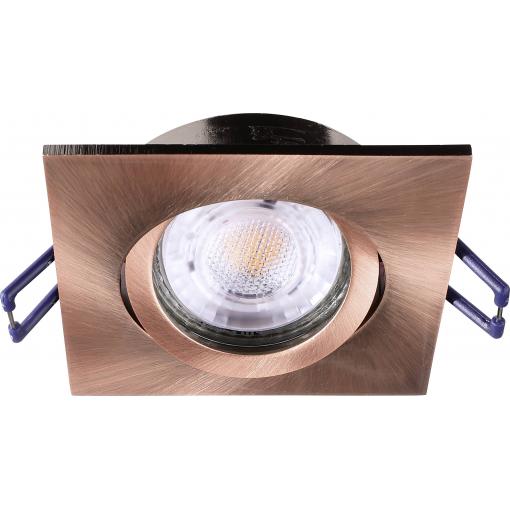 Deko Light Samsola, eckig, Kupfer 110044 stropní lampa GU10 měděná (kartáčovaná)