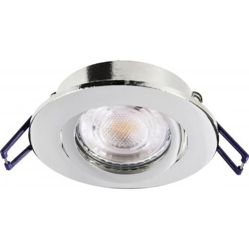 Deko Light Samsola, rund, glänzend, Silber 110041 stropní lampa stříbrná (lesklá)