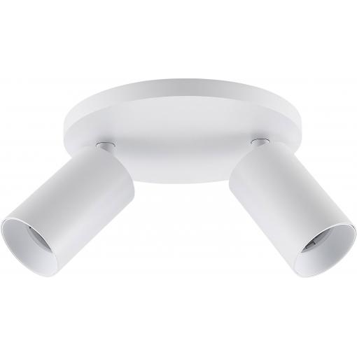 Deko Light 348253 Can Tilt rund, 2x 7,5 W GU10, Weiß Stropní svítidlo GU10 7.5 W bílá