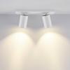 Deko Light 348247 Can Tilt eckig, 2x 7,5 W GU10, Weiß Stropní svítidlo GU10 7.5 W bílá