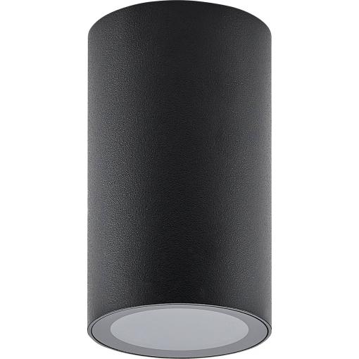 Deko Light 348244 Can IP44, 1x 7,5 W GU10, Schwarz Stropní svítidlo GU10 7.5 W černá