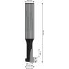 Bosch Accessories 2608629682 drážkovací fréza, tvrdokov, Délka 50 mm, Vnější Ø 5.600 mm, Pracovní délka 4.500 mm, Ø hřídele 8 mm